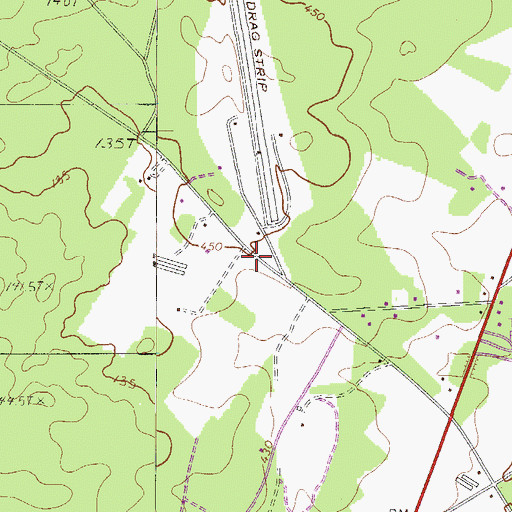 Topographic Map of Pelion Division, SC