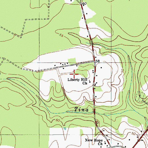 Topographic Map of Ridgeville Division, SC
