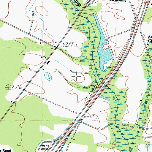 Topographic Map of Shiloh Division, SC