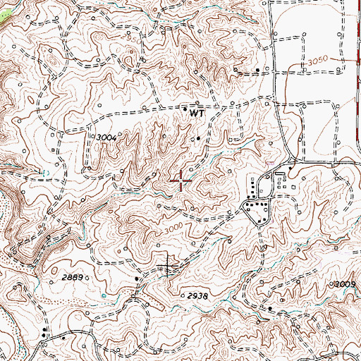 Topographic Map of Borger Division, TX