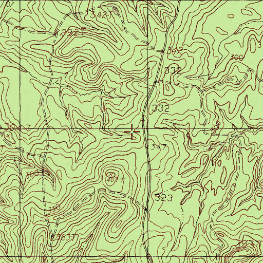 Topographic Map of Chireno-Martinsville Division, TX
