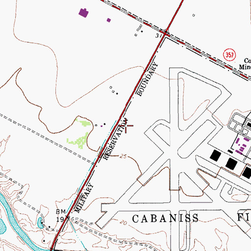 Topographic Map of Corpus Christi Division, TX