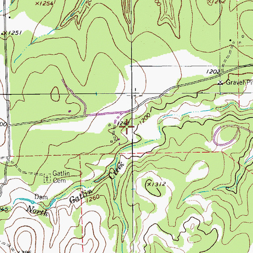Topographic Map of Dripping Springs-Wimberley Division, TX