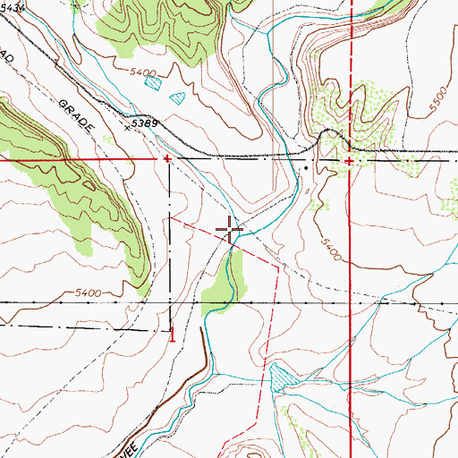 Topographic Map of Booth Gulch, CO