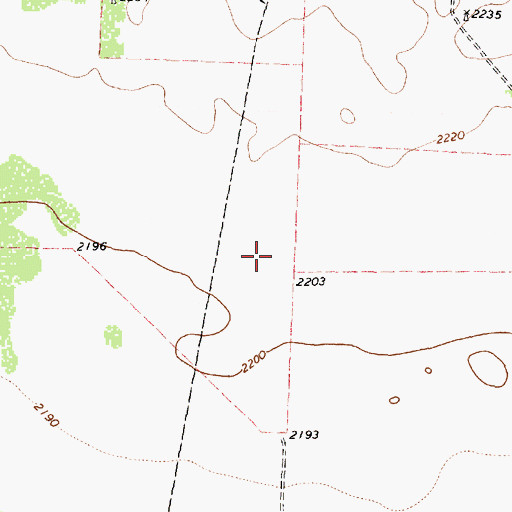 Topographic Map of Jayton South Division, TX