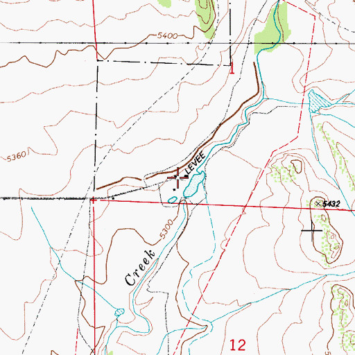 Topographic Map of Turkey Creek Ranch, CO