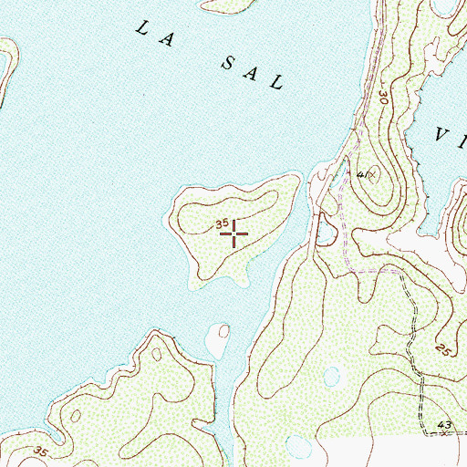 Topographic Map of Lasara Division, TX