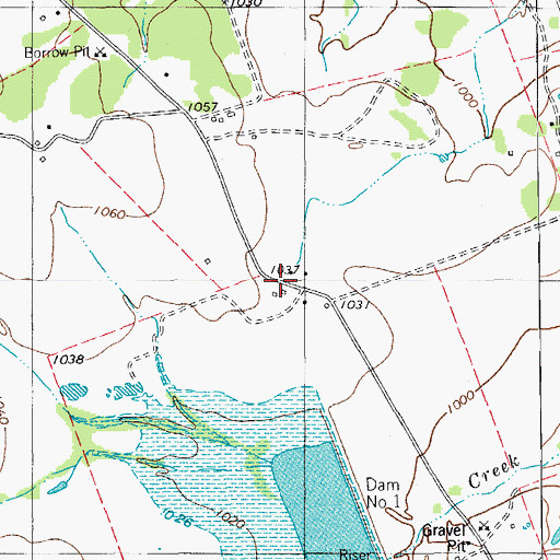 Topographic Map of Cedar Park-Liberty Hill Division, TX