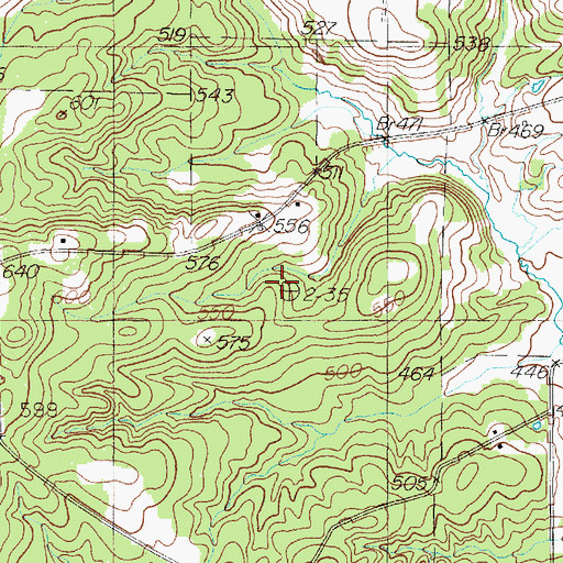 Topographic Map of Mount Enterprise Division, TX