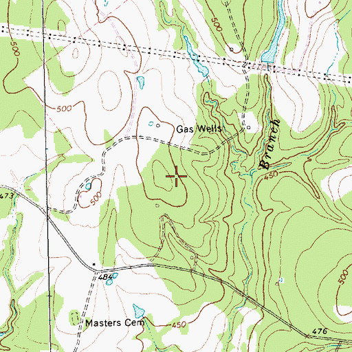 Topographic Map of Thornton Division, TX