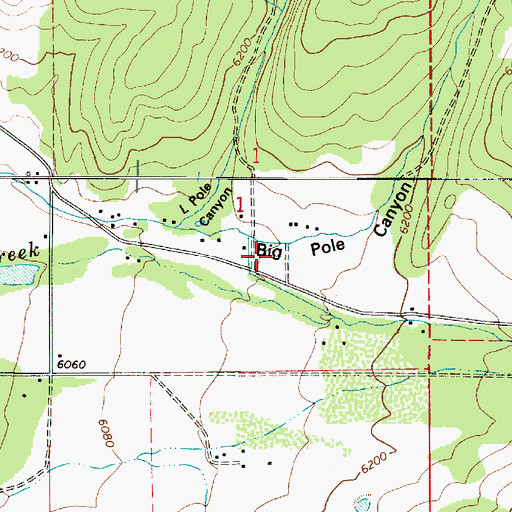 Topographic Map of Heber Division, UT