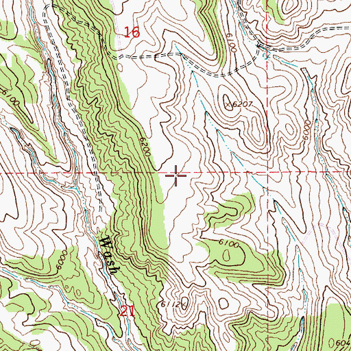 Topographic Map of Mount Pleasant-Moroni Division, UT