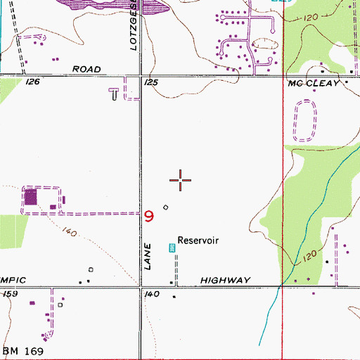 Topographic Map of Agnew-Carlsborg Division, WA