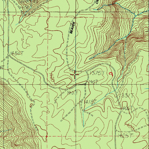 Topographic Map of Cathlamet Division, WA