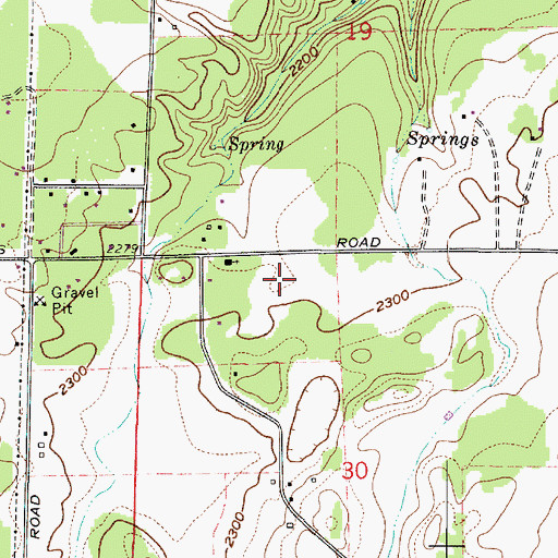 Topographic Map of Spokane South Division, WA