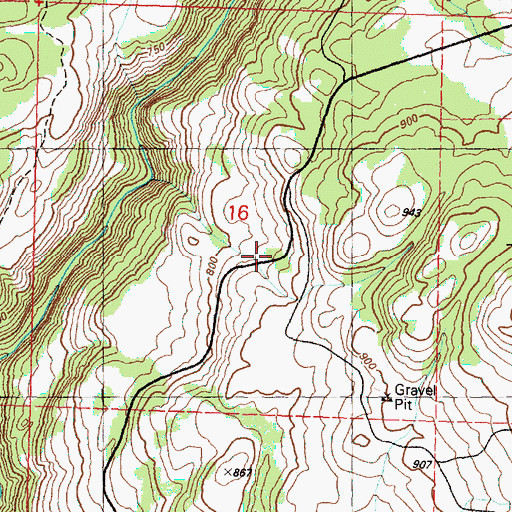 Topographic Map of Oroville Division, WA
