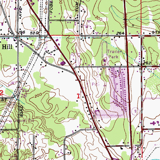 Topographic Map of Snohomish Division, WA