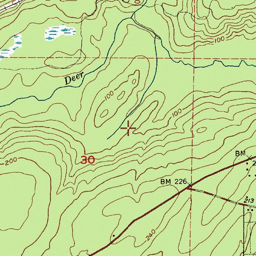 Topographic Map of South Shore Division (historical), WA