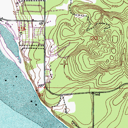 Topographic Map of South Whidbey Island Division, WA