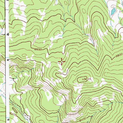 Topographic Map of Jackson Hole Division, WY