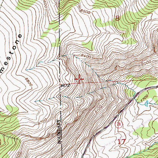 Topographic Map of Lander Division, WY