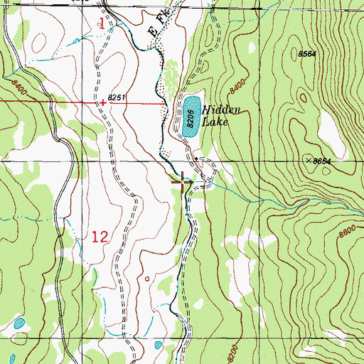 Topographic Map of Indian Creek, CO