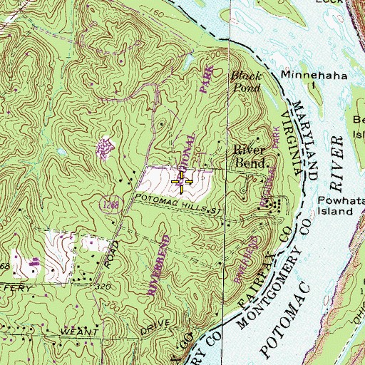 Topographic Map of Meadow Trail, VA