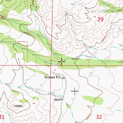 Topographic Map of North Apache Creek, CO