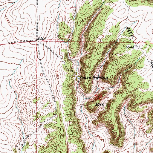 Topographic Map of Sears Spring, CO