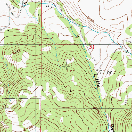 Topographic Map of Gallatin Gateway Division, MT