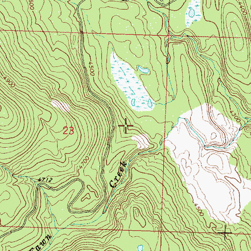 Topographic Map of Seeley Lake-Blackfoot Valley Division, MT