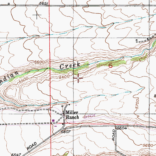 Topographic Map of Shields Valley Division, MT