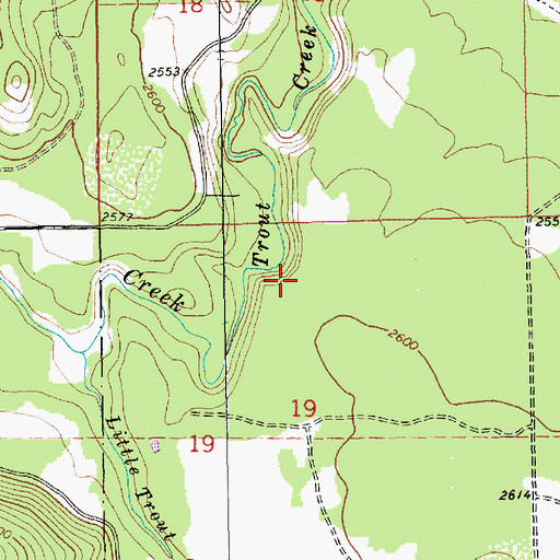 Topographic Map of Thompson Falls-West End Division, MT