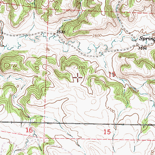 Topographic Map of Decker Division, MT