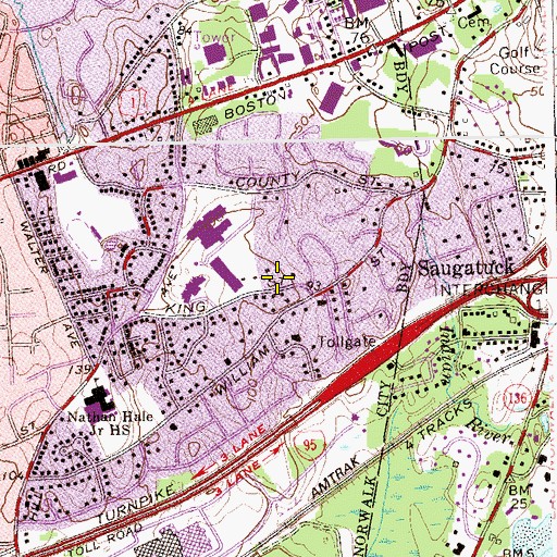 Topographic Map of Beth Israel Synagogue, CT