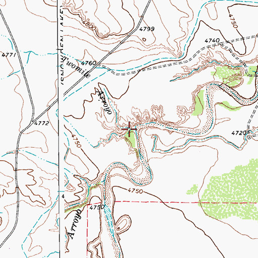 Topographic Map of Twomile Arroyo, CO