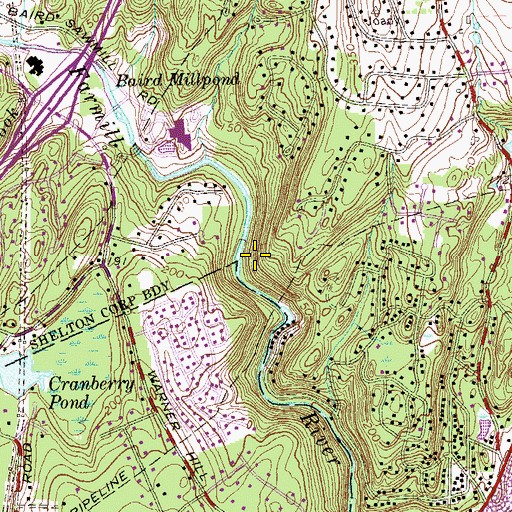 Topographic Map of Far Mill Park, CT
