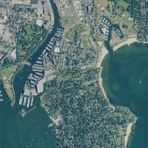 Aerial/Satellite Image of Our Lady Star of the Sea Church, CT