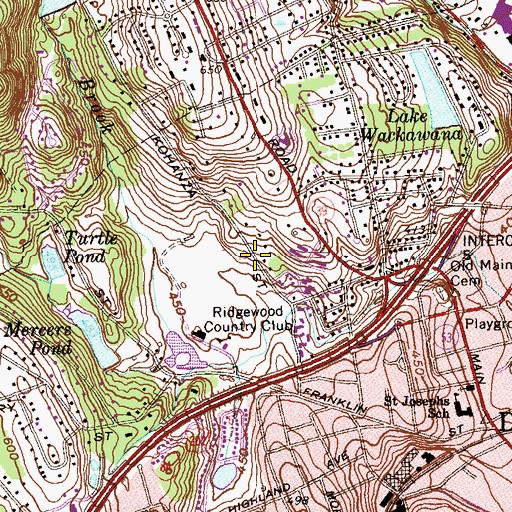 Topographic Map of Saint George Antiochian Church, CT