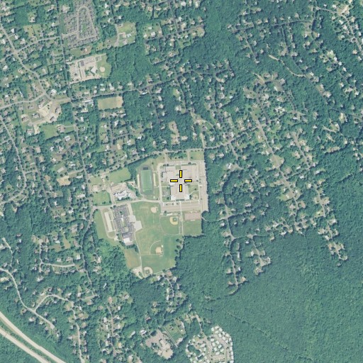 Aerial/Satellite Image of Trumbull High School, CT