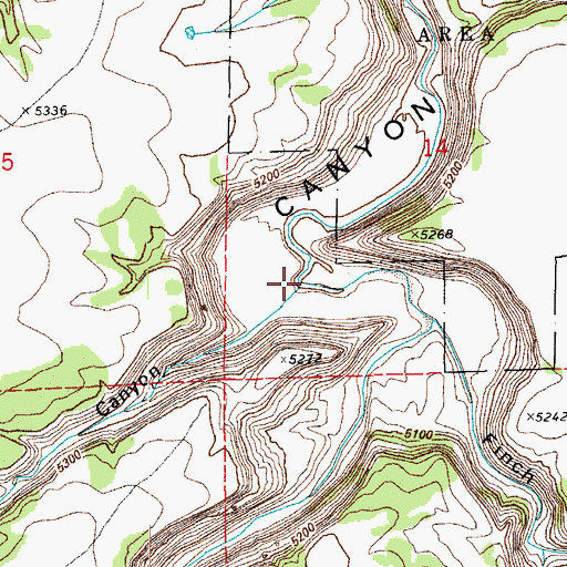 Topographic Map of Orr Canyon, CO