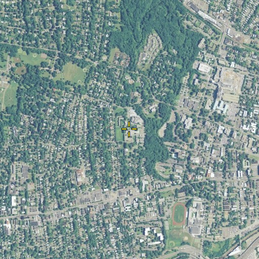Aerial/Satellite Image of Hartford Seminary Library, CT