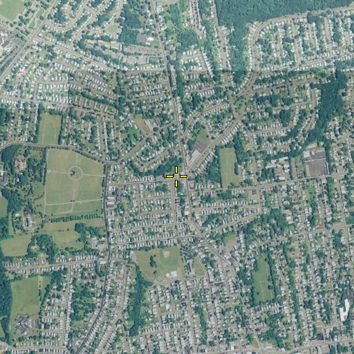 Aerial/Satellite Image of Holy Cross Church, CT