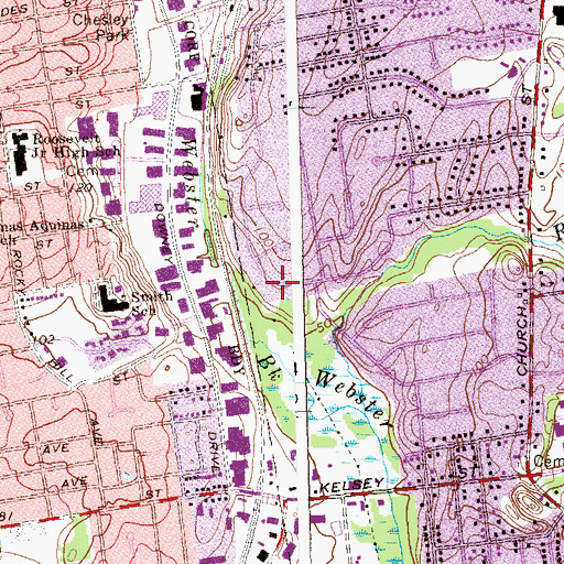 Topographic Map of Mount Olive Church of God in Christ, CT