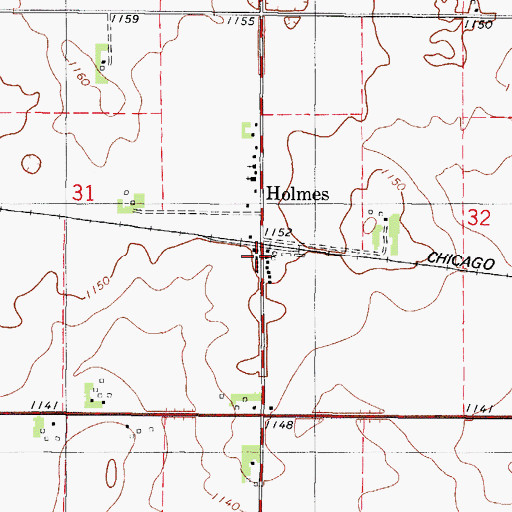 Topographic Map of North Central Coop Elevator, IA