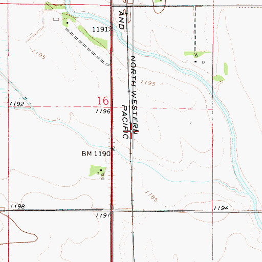 Topographic Map of Slosson Cemetery (historical), IA