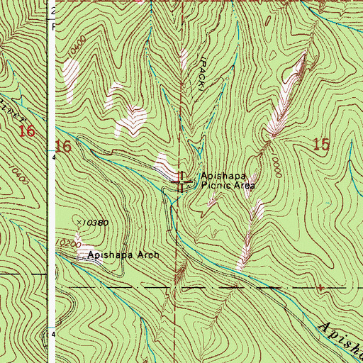 Topographic Map of Apishapa Picnic Area, CO