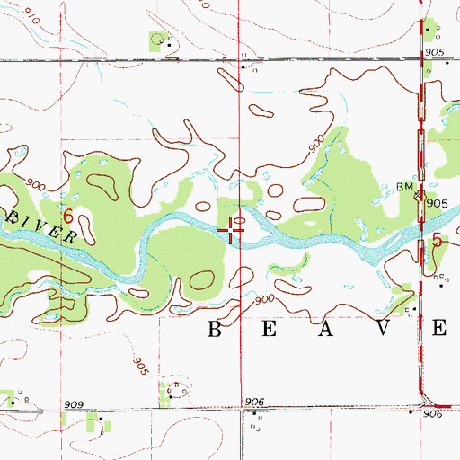 Topographic Map of West Fork Forest Access, IA