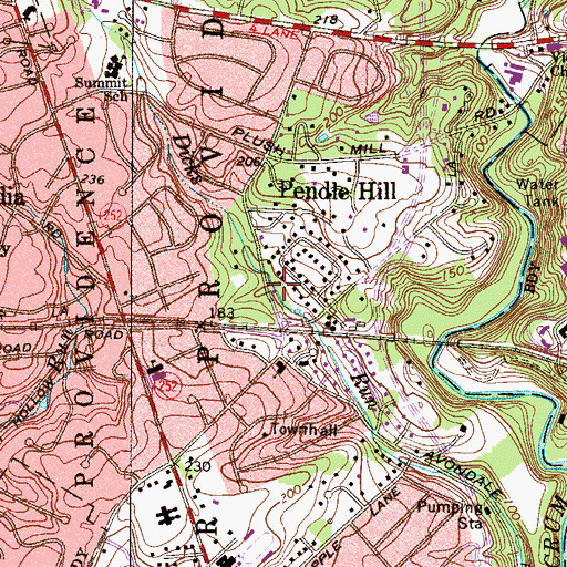 Topographic Map of Mudpuppy Run, PA