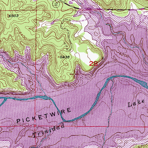 Topographic Map of Klag Mine, CO